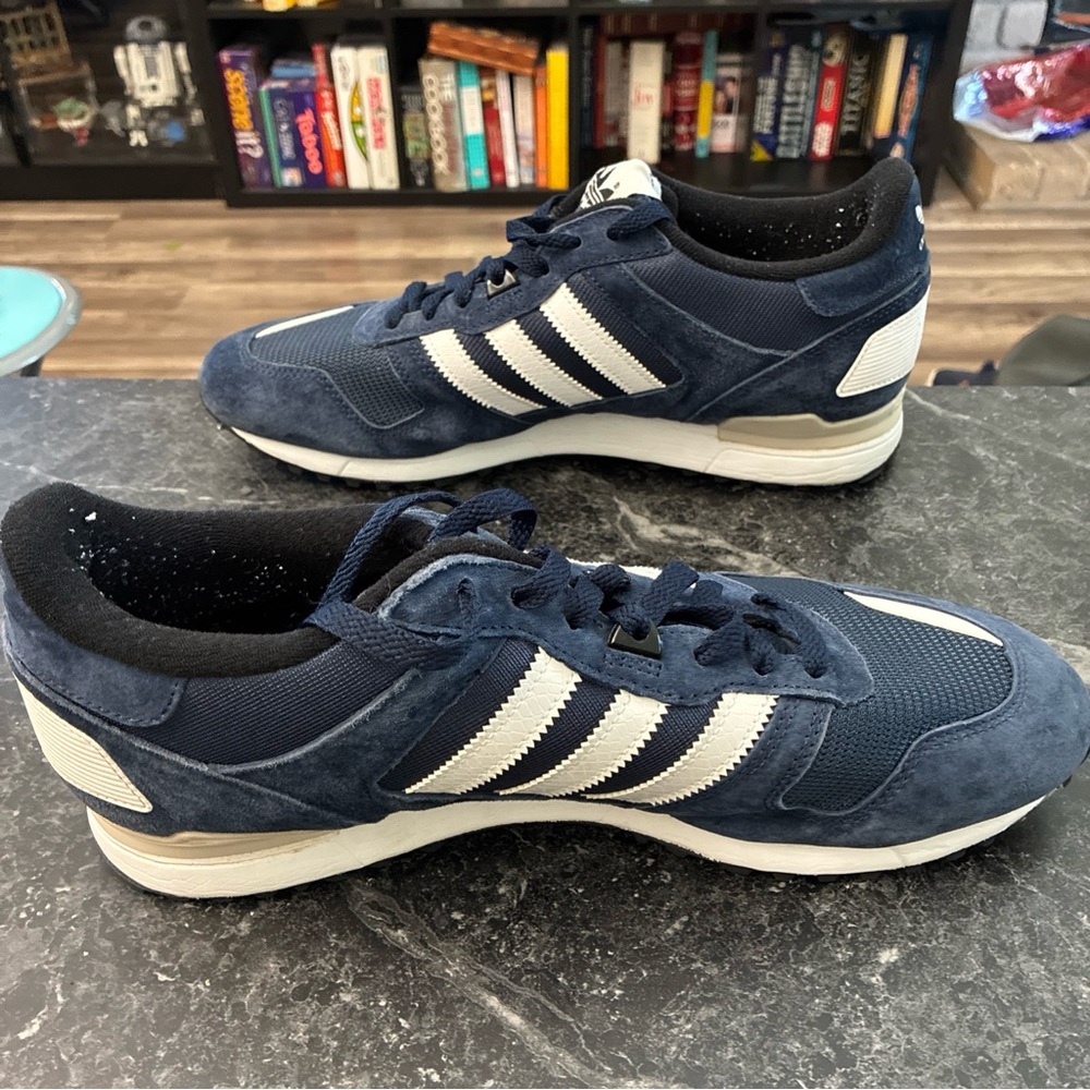 adidas Blue and White Men's Sneakers - Picture 2 of 6